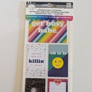 NWT Happy Planner 24pc Planner Babe Journaling Flip Stickers Write Inspo NEW HTF